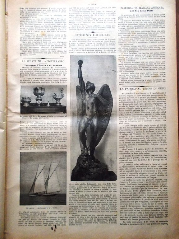 La Tribuna Illustrata 3 Aprile 1904 Amnesia Lucera Buenos Aires …
