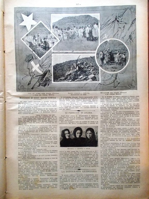 La Tribuna Illustrata 3 Aprile 1904 Amnesia Lucera Buenos Aires …