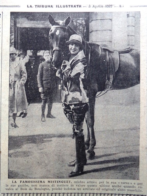 La Tribuna Illustrata 3 Aprile 1927 Leva Fascista Mistinguett Castagna …