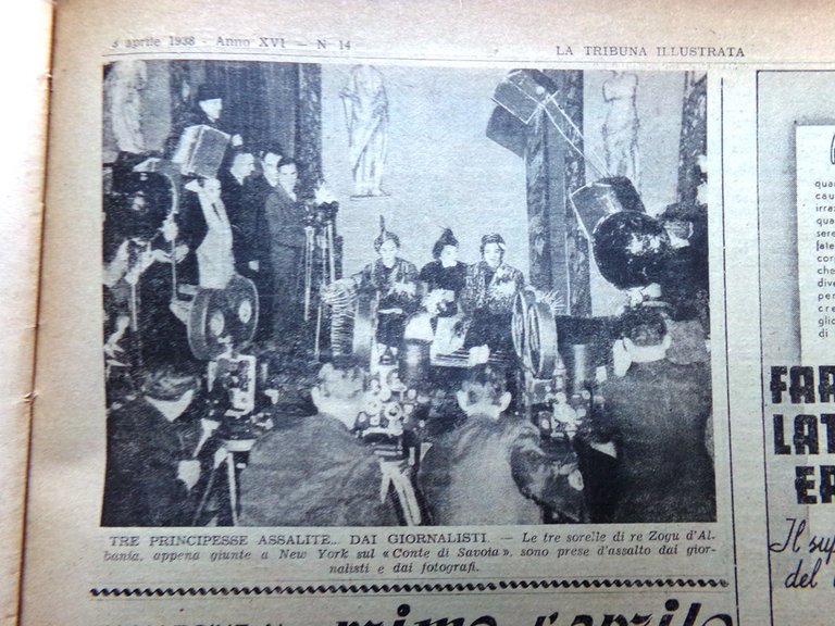 La Tribuna Illustrata 3 Aprile 1938 Aragona Armi Metalli Lituania …