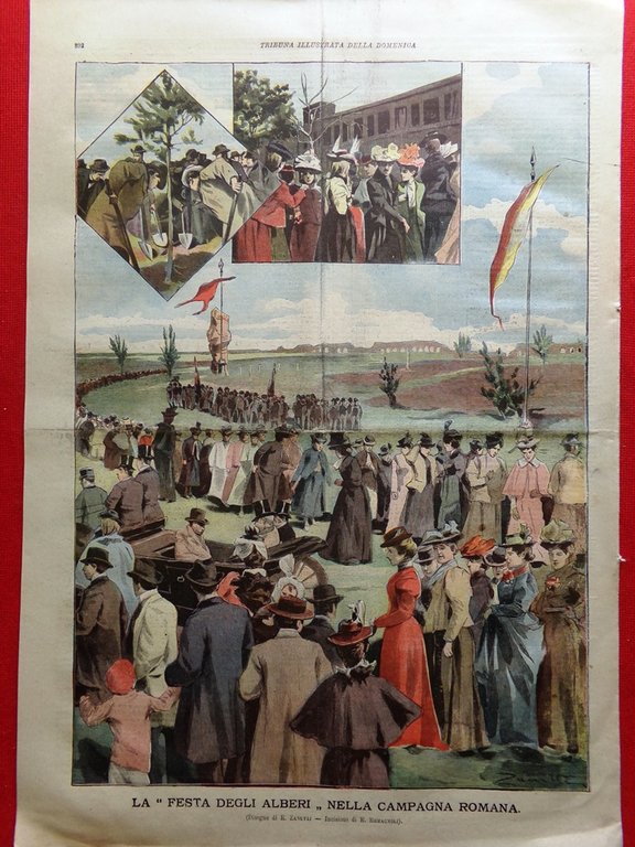La Tribuna Illustrata 3 Dicembre 1899 Pantaleo Inondazioni Patagonia Alberi …