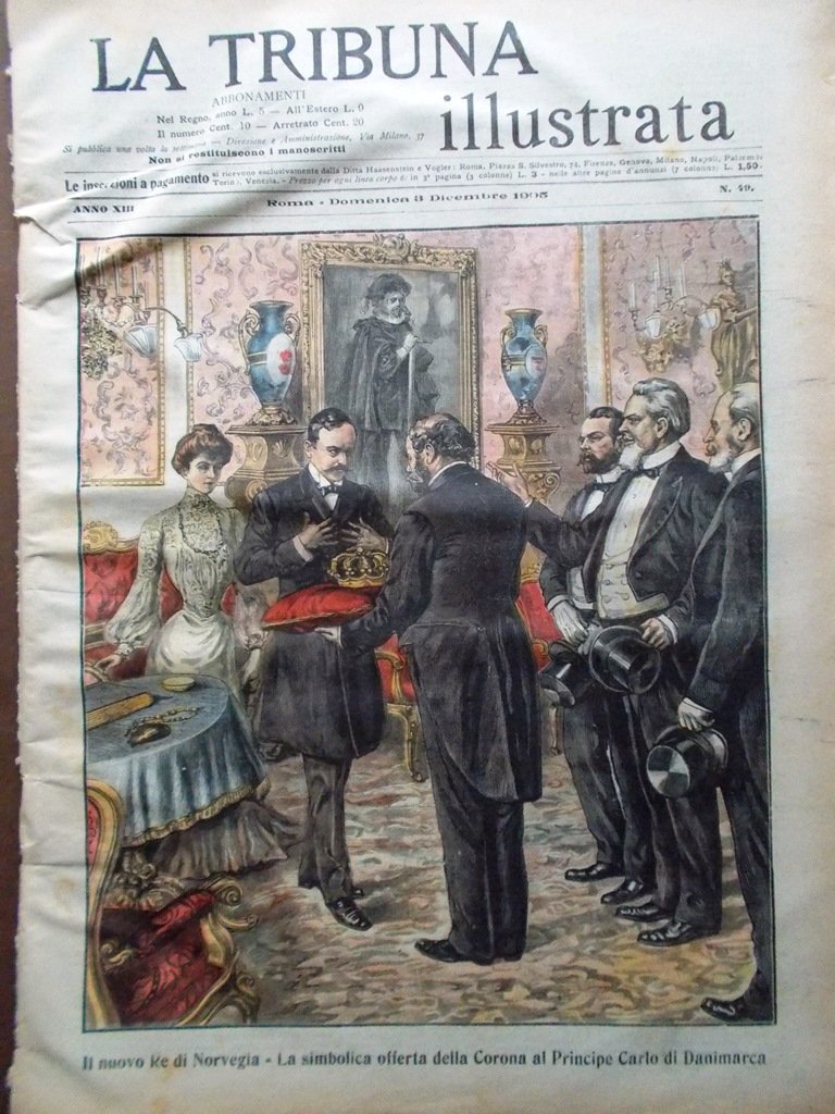 La Tribuna Illustrata 3 Dicembre 1905 Burgenstock Carmine Odessa Murri …