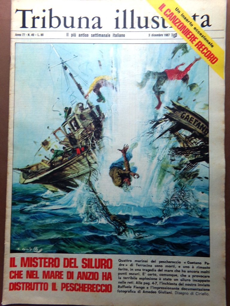 La Tribuna Illustrata 3 Dicembre 1967 Gaetano Padre Terracina Gerusalemme …