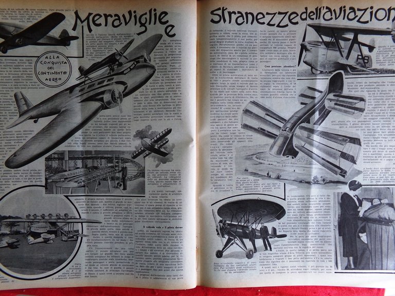 La Tribuna Illustrata 3 Febbraio 1935 Aviazione Bernini Titoli Azioni …