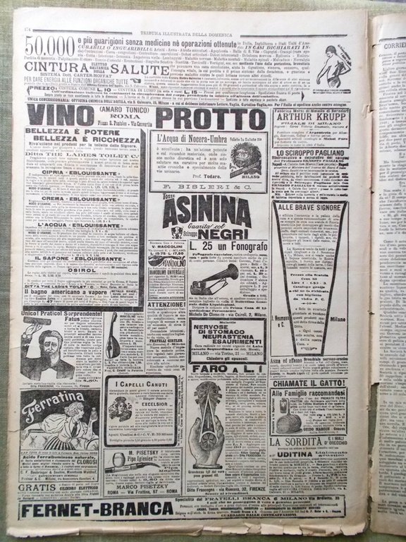La Tribuna Illustrata 3 Giugno 1900 Anno Santo Invasione in …