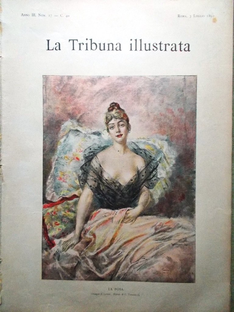 La Tribuna Illustrata 3 luglio 1892 Frana del Sasso Eritrea …