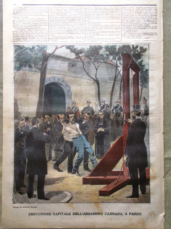 La Tribuna Illustrata 3 Luglio 1898 Giornalisti Processo Mistificatori Carrara