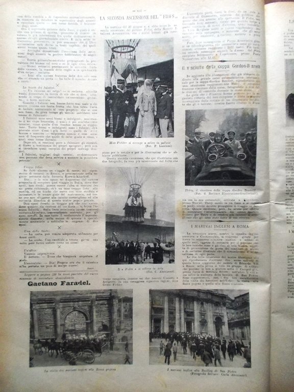 La Tribuna Illustrata 3 Luglio 1904 Macedonia Museo Bersaglieri Soleto …