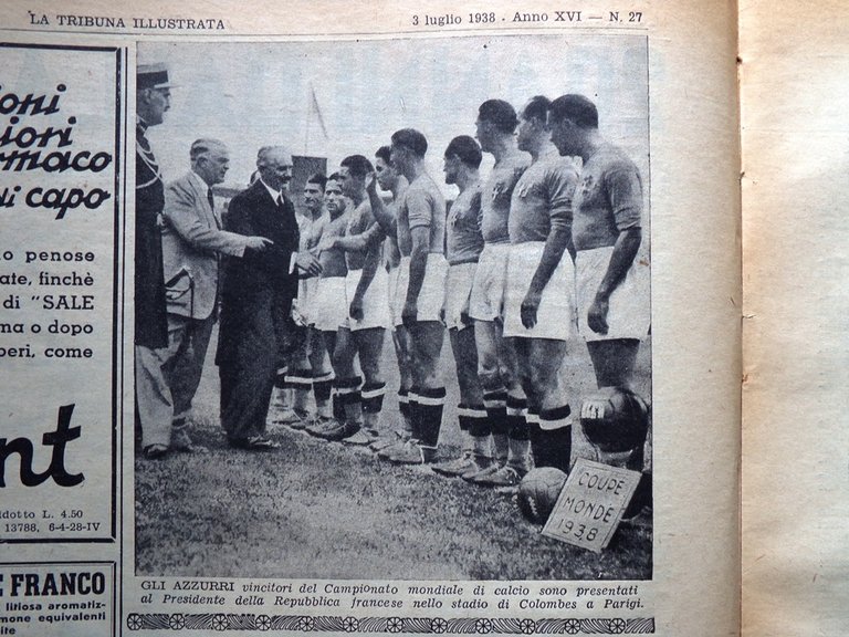 La Tribuna Illustrata 3 Luglio 1938 Mostra di Padova Campioni …