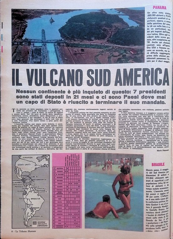 La Tribuna Illustrata 3 Maggio 1964 Kruscev Giallelis Fleming Zarethan …