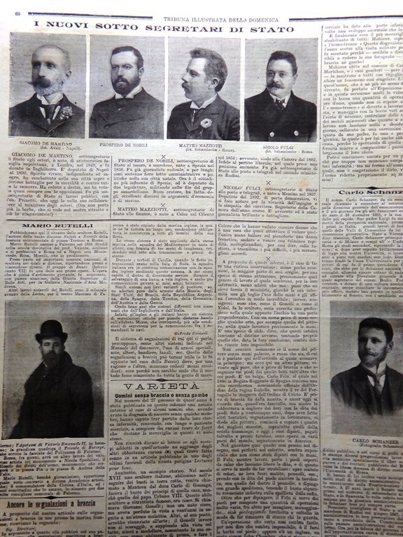 La Tribuna Illustrata 3 Marzo 1901 Schanzer Rutelli Guerra Anglo-Boera …