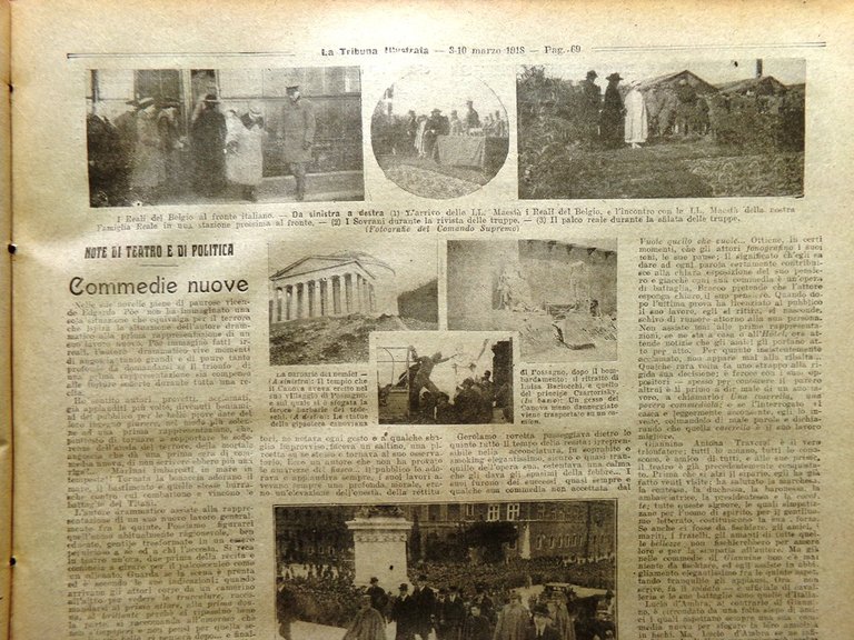 La Tribuna Illustrata 3 Marzo 1918 WW1 Batteria Vendetta Lega … | Immagine Gallery 4