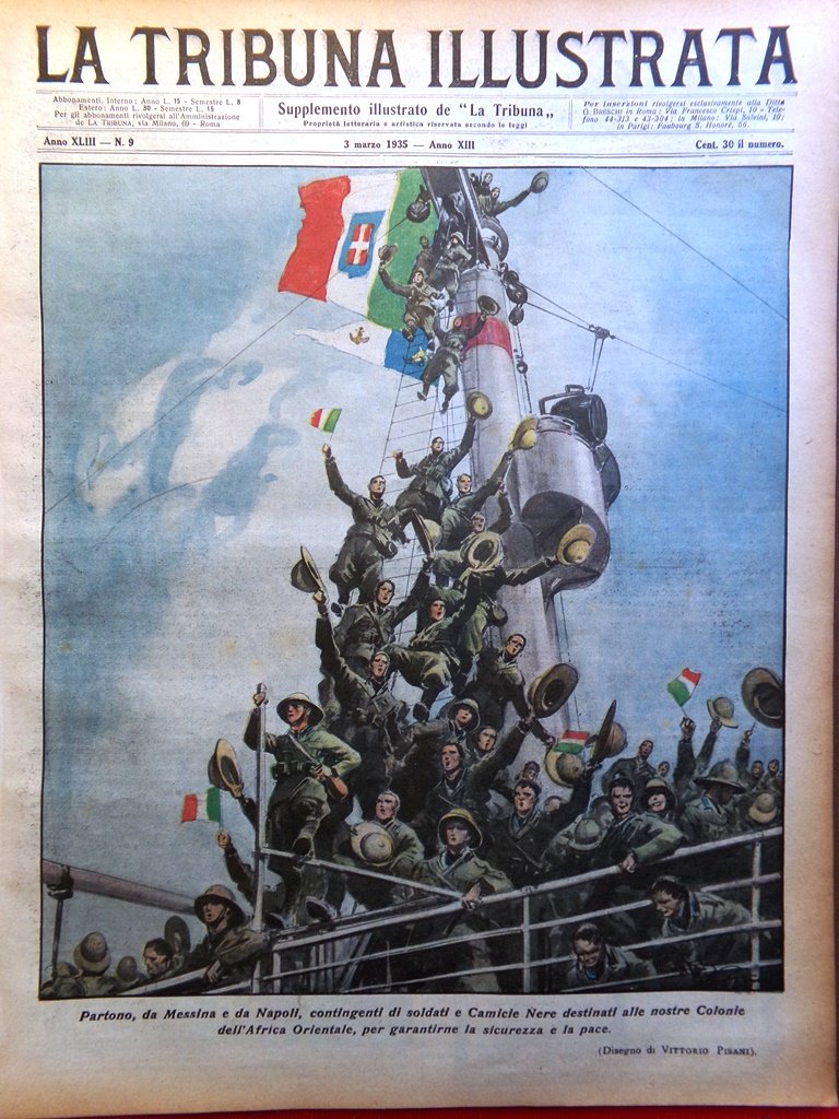 La Tribuna Illustrata 3 Marzo 1935 Duce Stalin Trockij Locomotive …