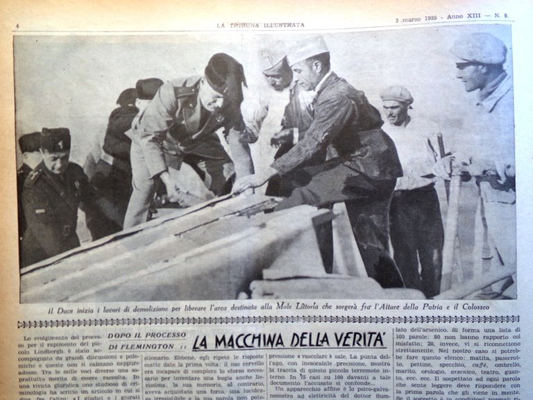 La Tribuna Illustrata 3 Marzo 1935 Duce Stalin Trockij Locomotive …