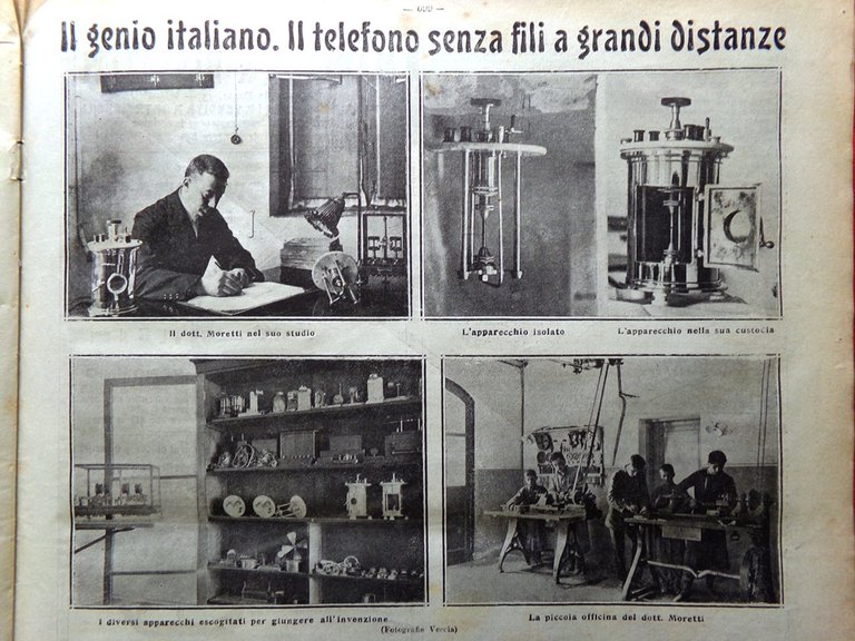 La Tribuna Illustrata 3 Novembre 1912 Moretti Telefono Museo Genova …
