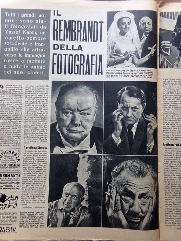 La Tribuna Illustrata 3 Novembre 1963 Grosz Karsh Poliziotto Sy …