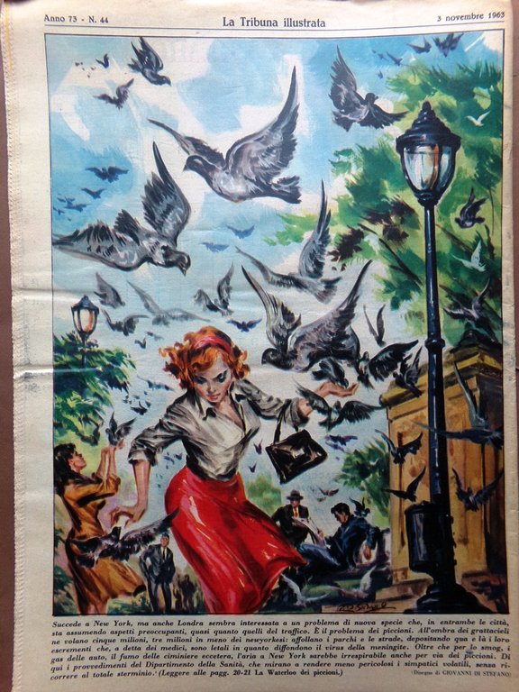 La Tribuna Illustrata 3 Novembre 1963 Grosz Karsh Poliziotto Sy …