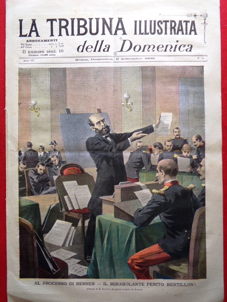 La Tribuna Illustrata 3 Settembre 1899 Processo Dreyfus Esterhazy Jules …