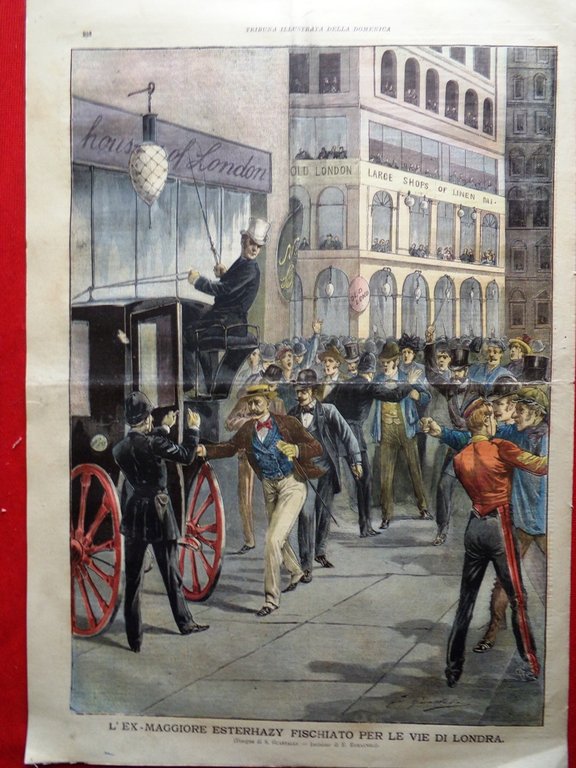 La Tribuna Illustrata 3 Settembre 1899 Processo Dreyfus Esterhazy Jules …