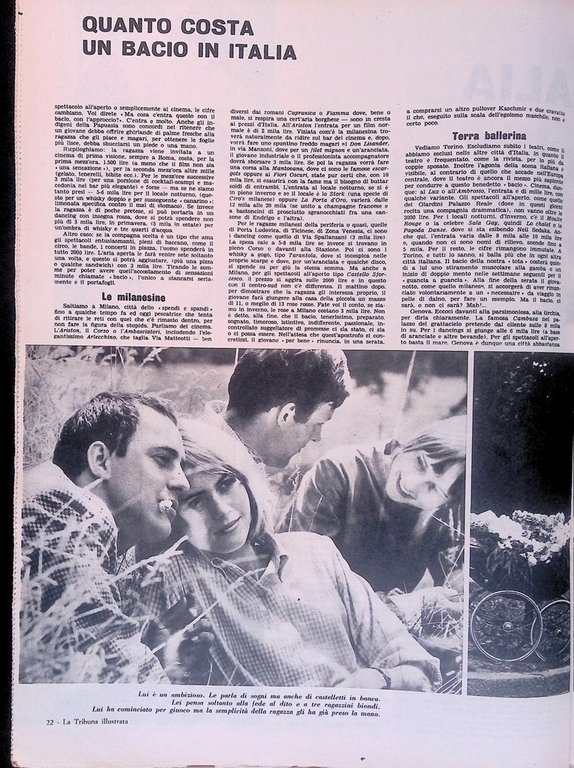 La Tribuna Illustrata 30 Agosto 1964 Segni Worbeck Virna Lisi …