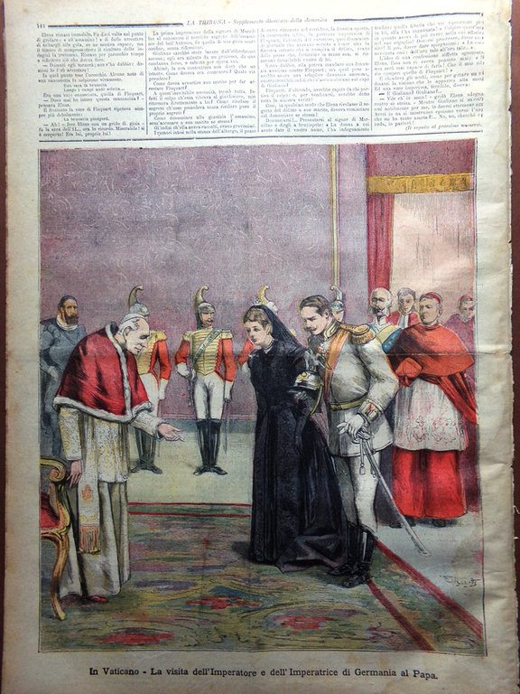 La Tribuna Illustrata 30 Aprile 1893 Torneo Villa Borghese Sovrani …