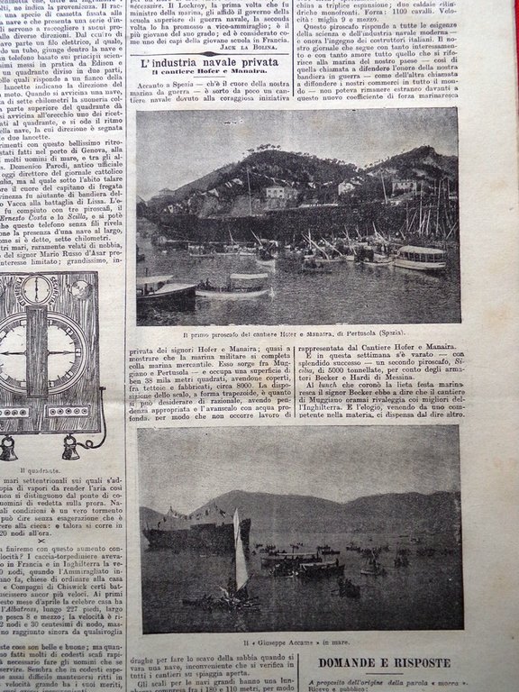 La Tribuna Illustrata 30 Aprile 1899 Sovrani Sardegna Disastro Cagliari …