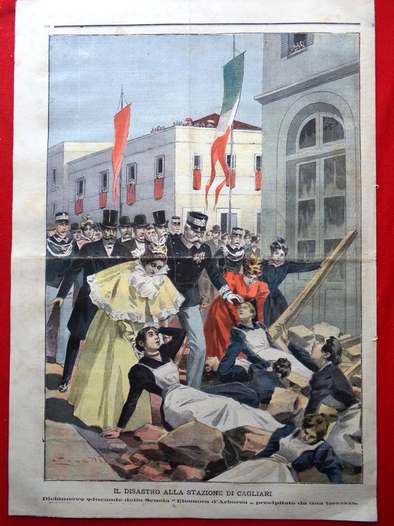 La Tribuna Illustrata 30 Aprile 1899 Sovrani Sardegna Disastro Cagliari …
