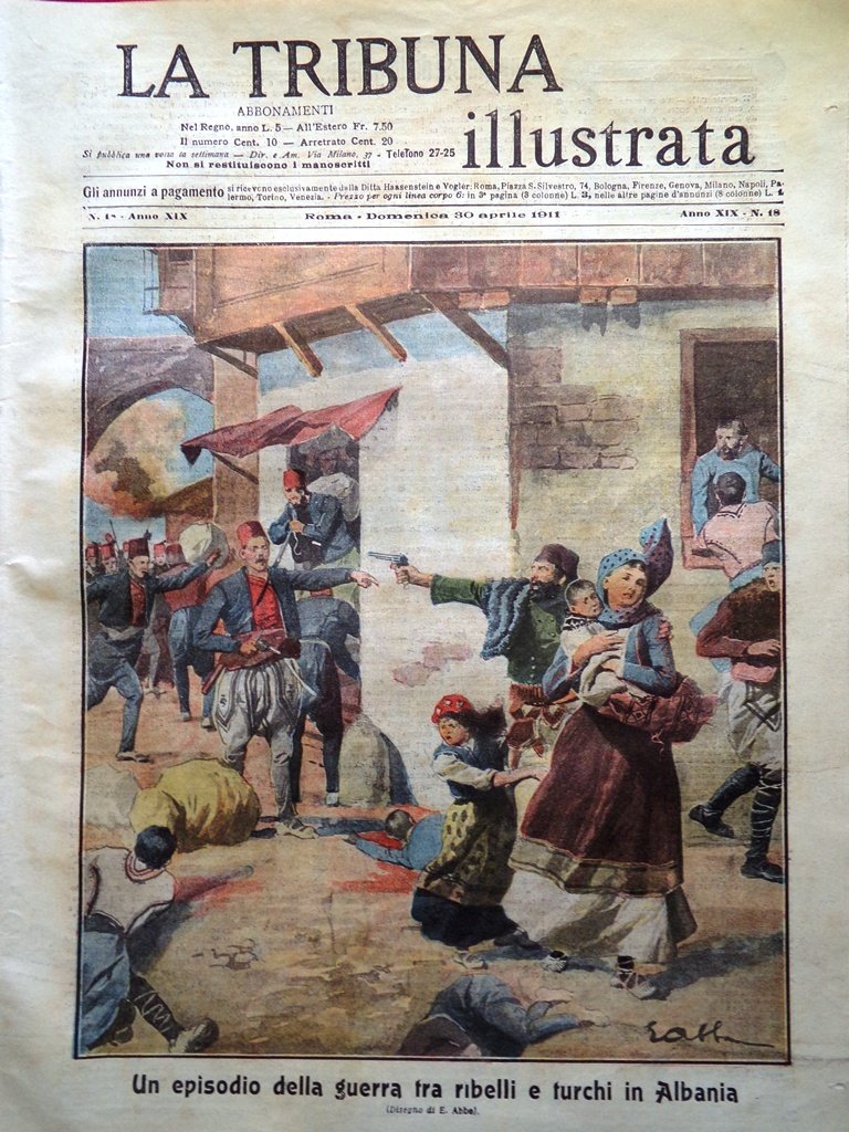 La Tribuna Illustrata 30 Aprile 1911 Prier Telesio Robot Fiesole …