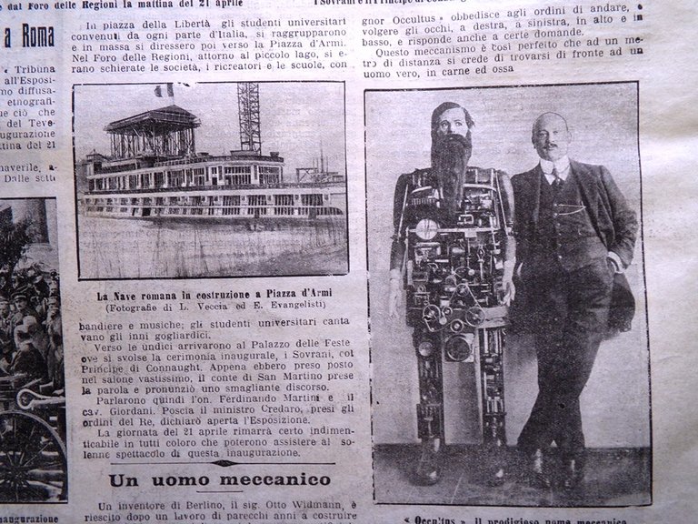 La Tribuna Illustrata 30 Aprile 1911 Prier Telesio Robot Fiesole …