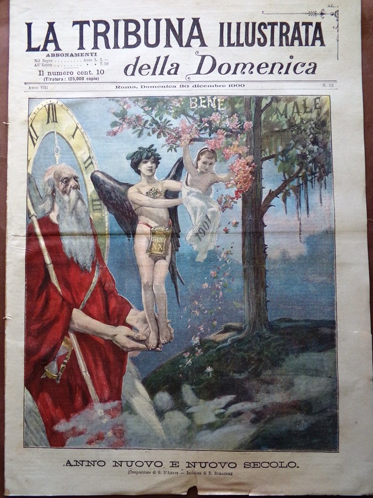 La Tribuna Illustrata 30 Dicembre 1900 Scoperte Foro Romano Chiusura …