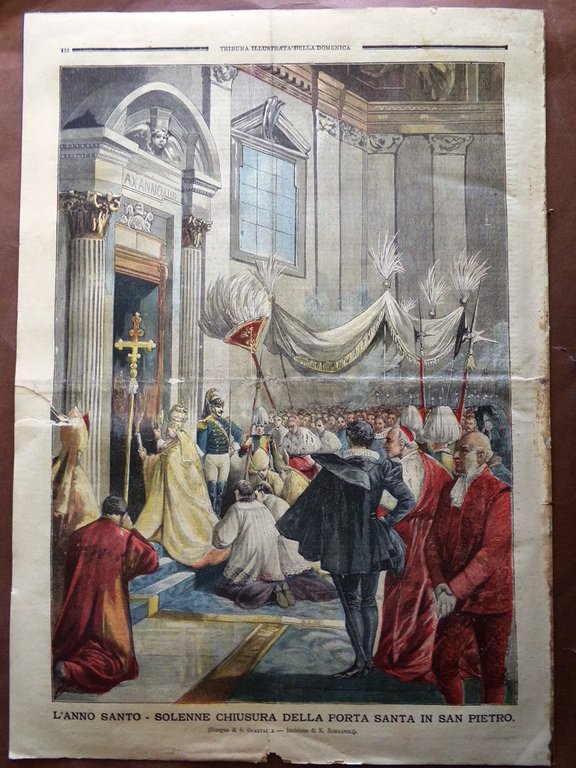 La Tribuna Illustrata 30 Dicembre 1900 Scoperte Foro Romano Chiusura …