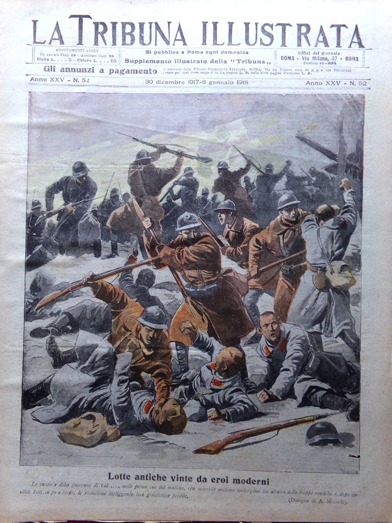 La Tribuna Illustrata 30 Dicembre 1917 WW1 Giovanni Cena Veneto … | Immagine principale