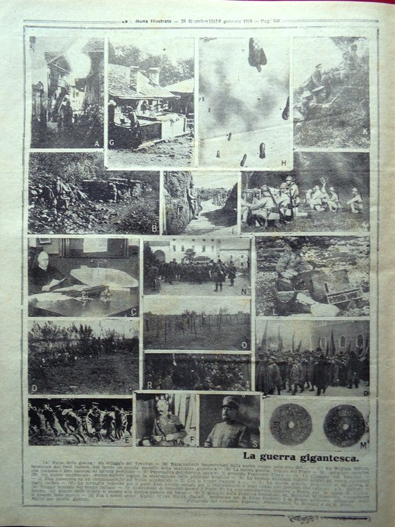 La Tribuna Illustrata 30 Dicembre 1917 WW1 Giovanni Cena Veneto … | Immagine Gallery 2