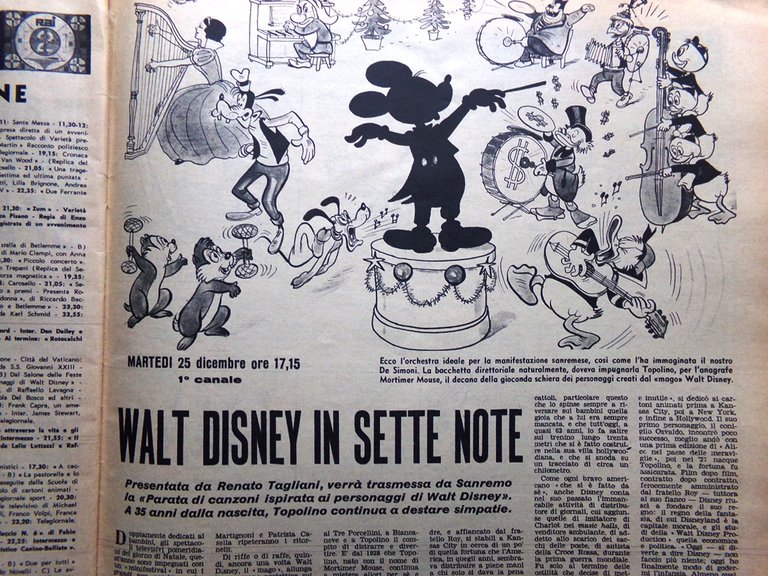 La Tribuna Illustrata 30 Dicembre 1962 Disney Tv Regali Kruscev …