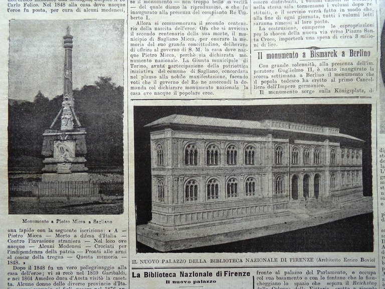La Tribuna Illustrata 30 Giugno 1901 Processo Pezi Bismarck Biblioteca …