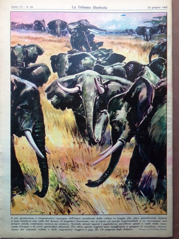 La Tribuna Illustrata 30 Giugno 1963 Conclave Protesta Vietnam Hart …