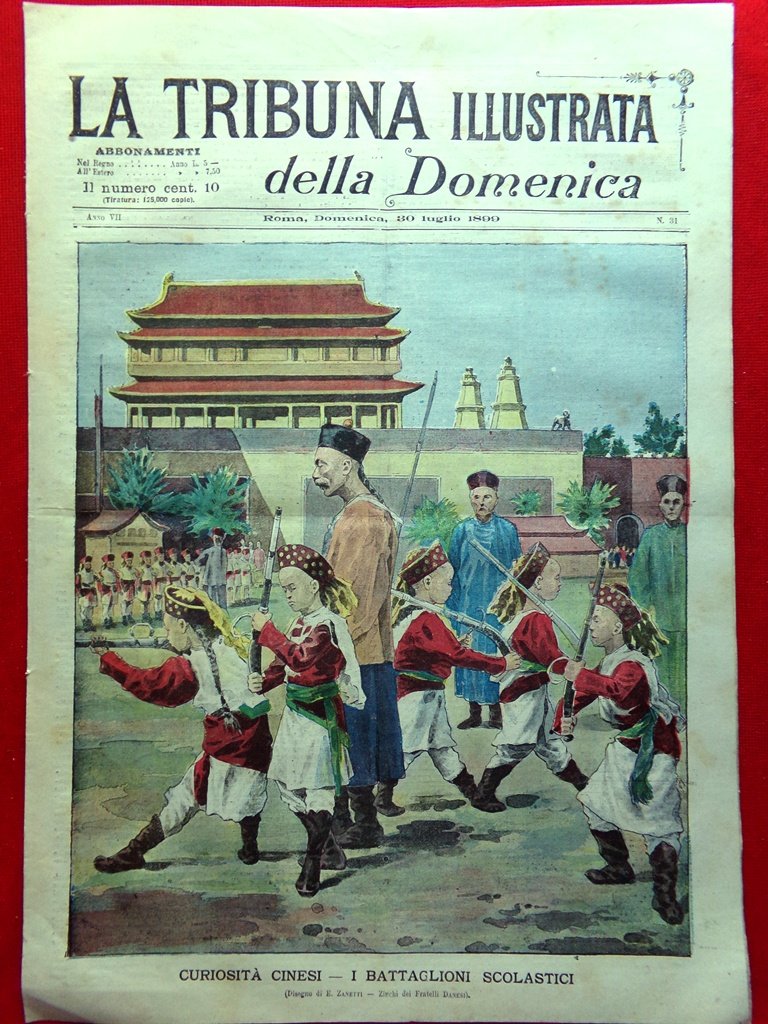 La Tribuna Illustrata 30 Luglio 1899 Nubifragio di Pescina Streghe …