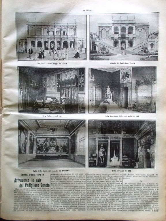 La Tribuna Illustrata 30 Luglio 1911 Castel Porziano San Marco …