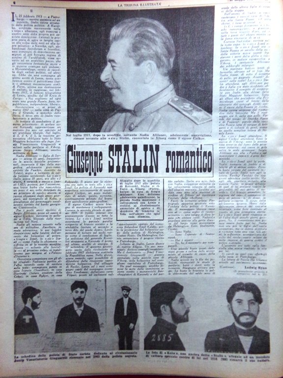 La Tribuna Illustrata 30 Maggio 1948 Stalin Duce Savoia Petrolio … | Immagine Gallery 2