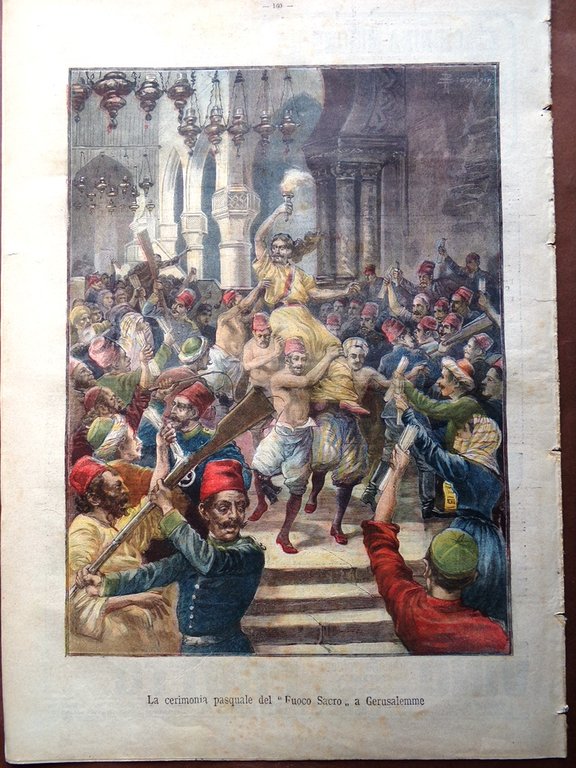 La Tribuna Illustrata 30 Marzo 1902 Pasqua Draghicchio Telegrafo Sanremo …