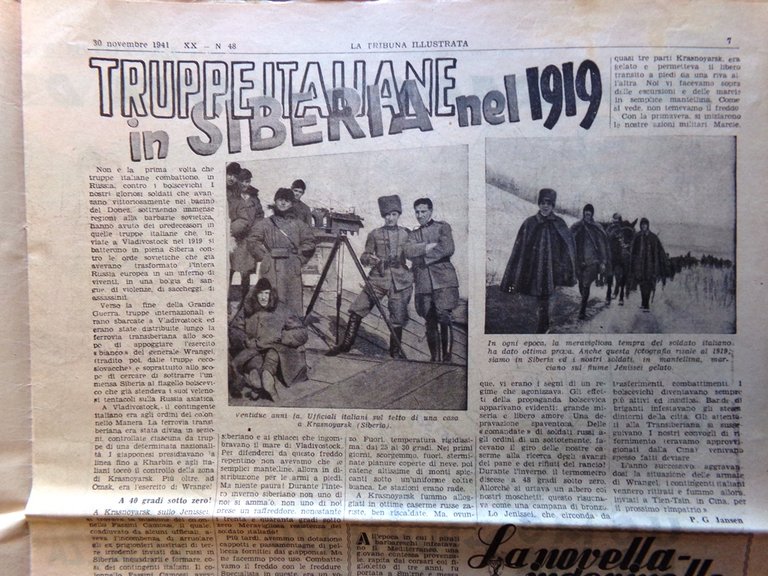 La Tribuna Illustrata 30 Novembre 1941 WW2 HMS Ark Royal …