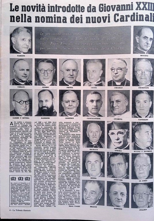 La Tribuna Illustrata 30 Novembre 1958 morte Tyrone Power Giovanni …