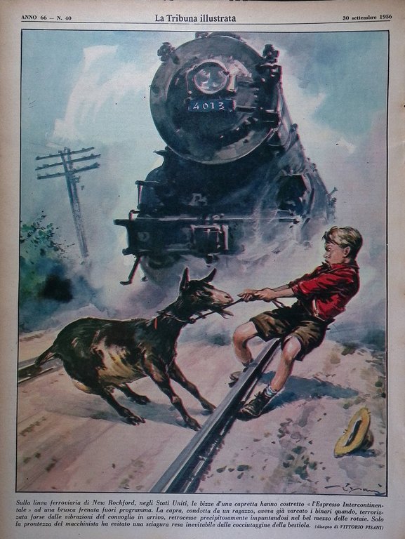 La Tribuna Illustrata 30 Settembre 1956 Garbo Baldini San Gennaro …