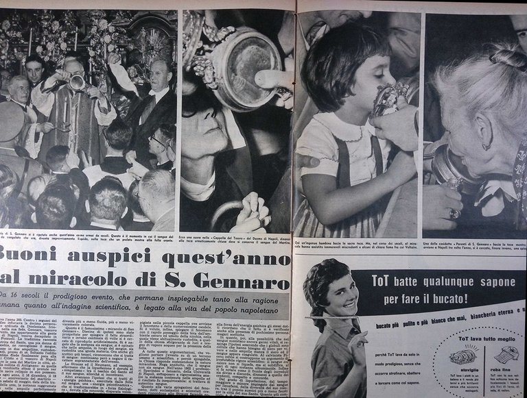 La Tribuna Illustrata 30 Settembre 1956 Garbo Baldini San Gennaro …