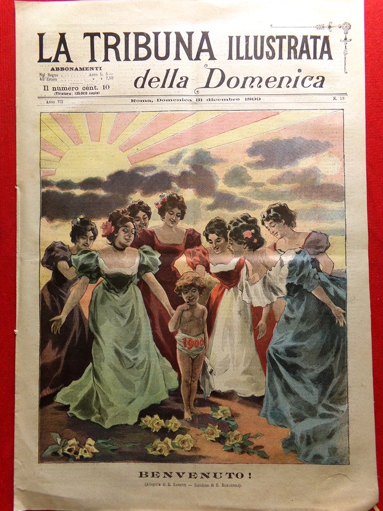 La Tribuna Illustrata 31 Dicembre 1899 Colonna Disastro di Amalfi …