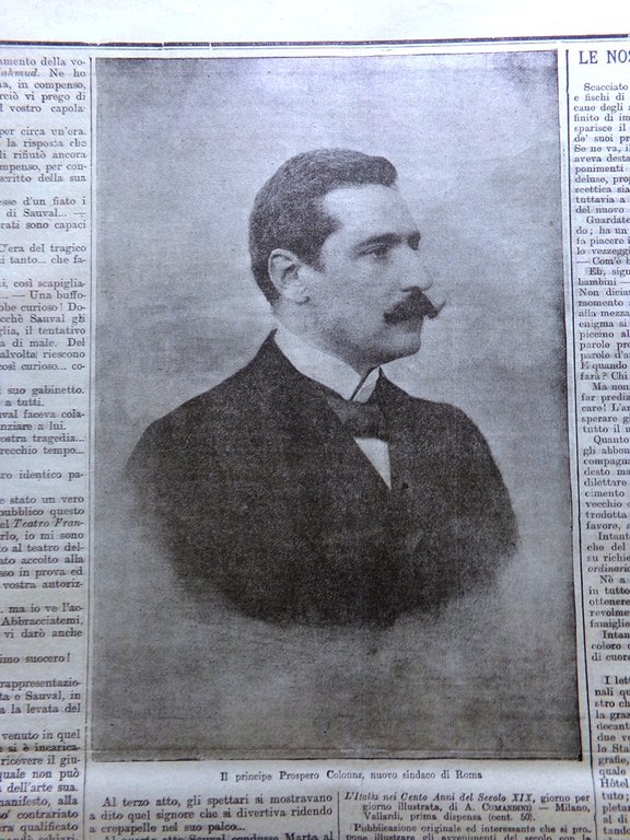 La Tribuna Illustrata 31 Dicembre 1899 Colonna Disastro di Amalfi …