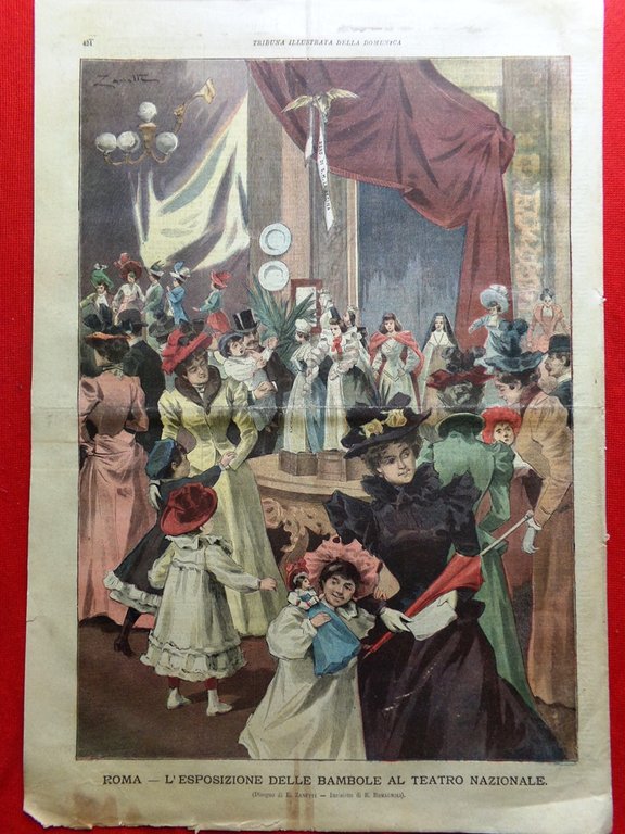 La Tribuna Illustrata 31 Dicembre 1899 Colonna Disastro di Amalfi …