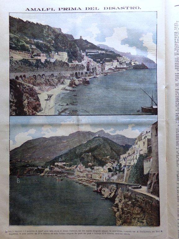 La Tribuna Illustrata 31 Dicembre 1899 Colonna Disastro di Amalfi …