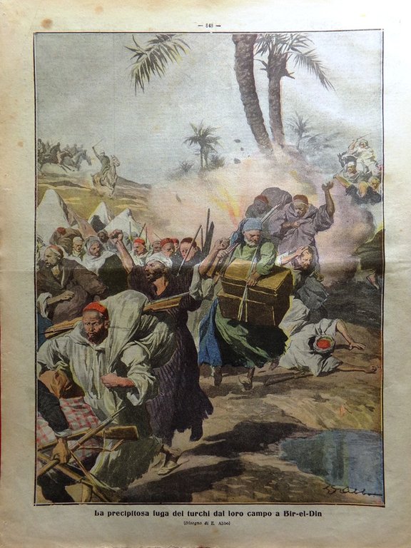 La Tribuna Illustrata 31 Dicembre 1911 Tripolitania Fuga Turchi Reggio …