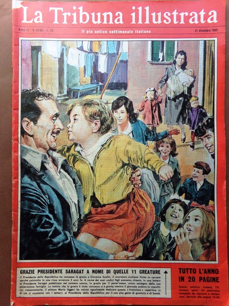 La Tribuna Illustrata 31 Dicembre 1965 Inter Meazza Whisky Champagne …